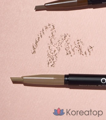 Карандаш для бровей Ottie Natural Drawing Auto Eyebrow Pencil, оттенок 05, светло-коричневый, 1 шт., фото 5