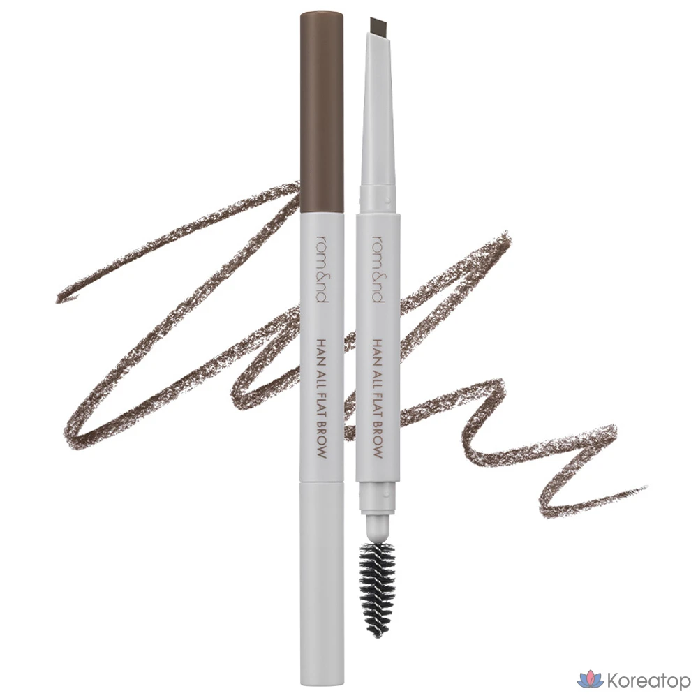 Карандаш для бровей ROM&ND Hanol Flat Eyebrow Auto Pencil, 0.17g, C2 Graystop, 1 шт.