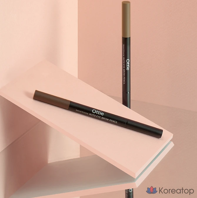 Карандаш для бровей Ottie Natural Drawing Auto Eyebrow Pencil, оттенок 05, светло-коричневый, 1 шт., фото 6