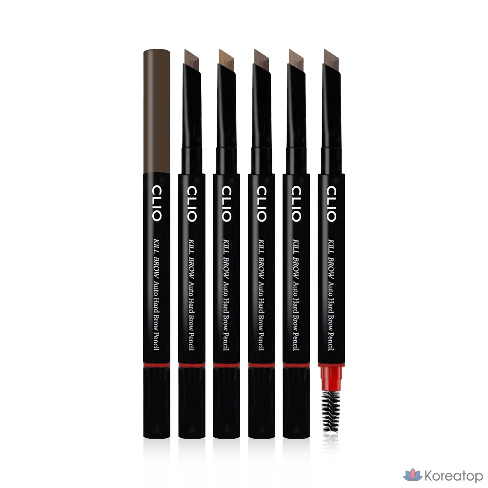 Карандаш для бровей Clio Killbrow Auto Hard Brow Pencil, 04 светло-серый, 1 шт.