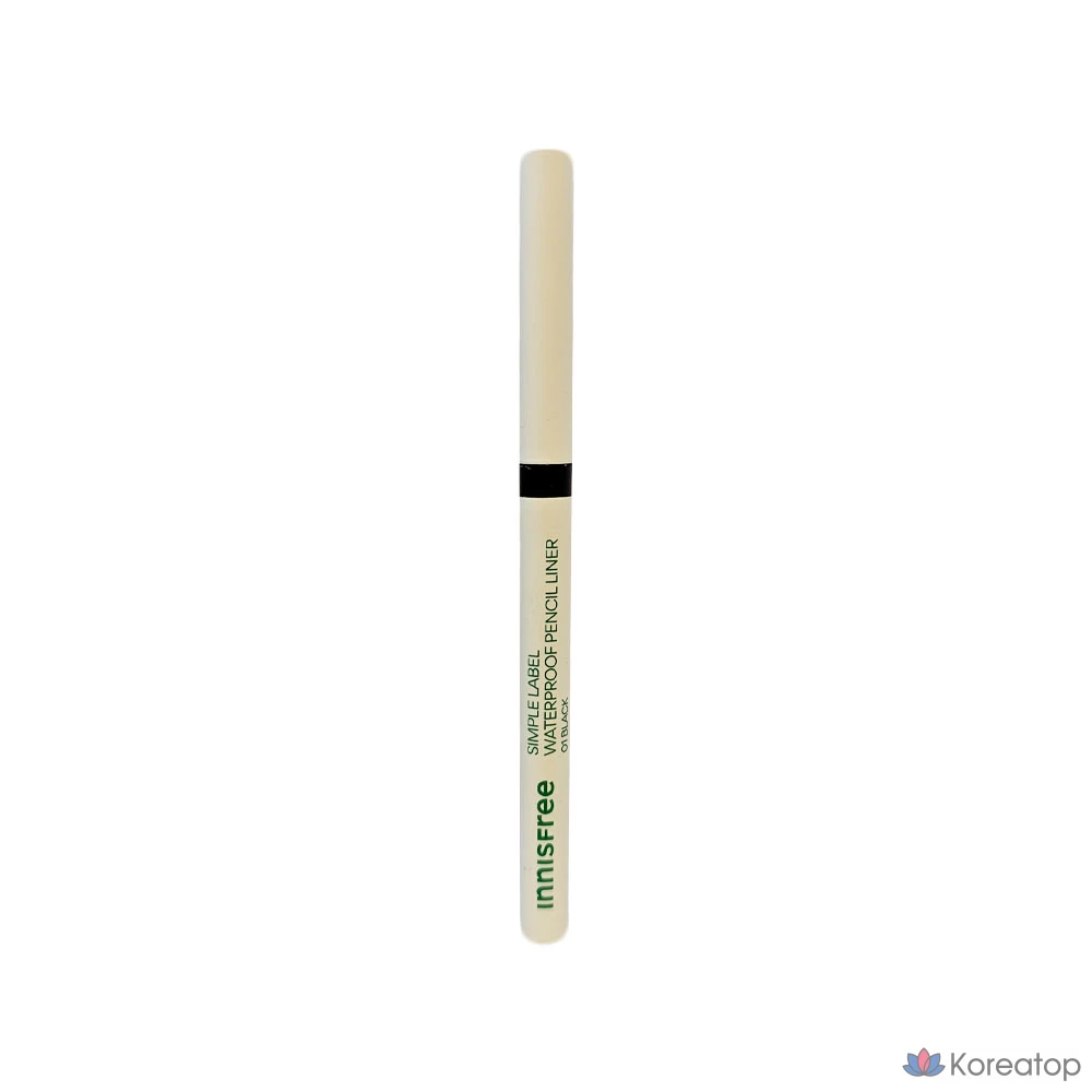 Водостойкий карандаш-лайнер Innisfree Simple Label 0,1 г, № 1, черный, 1 шт.