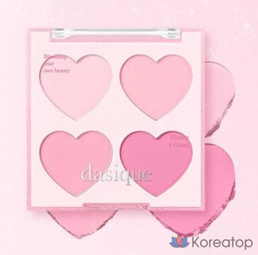 Румяна Dasique Blending Mood Cheek, 8 г, 14 сердечек, 1 шт., фото 2