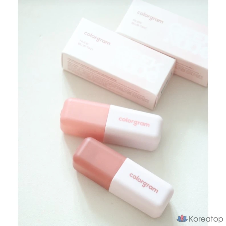Nude Blur Tint, '01_Apricot Salmon', '08_Hip Chocolate', липкий тинт, 1 шт., 5 г