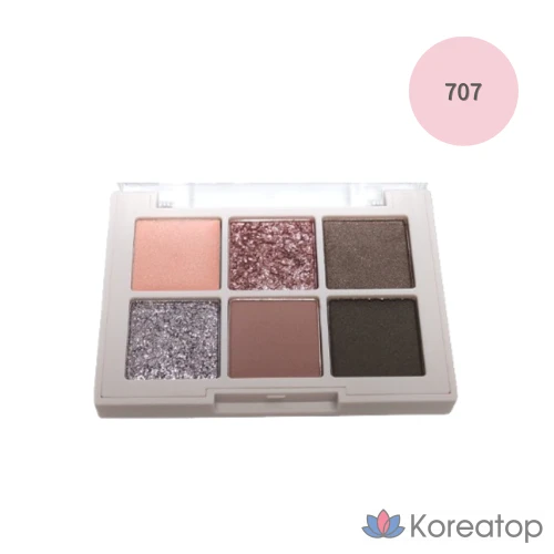 Палетка теней для век Dinto Blurfinish, 707 James Berry, 1 упаковка