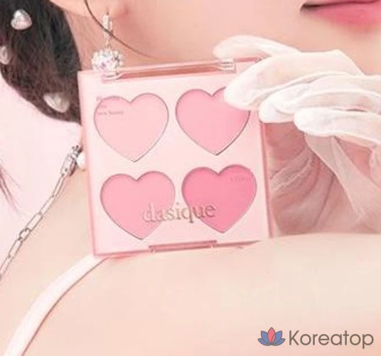 Румяна Dasique Blending Mood Cheek, 8 г, 14 сердечек, 1 шт., фото 3