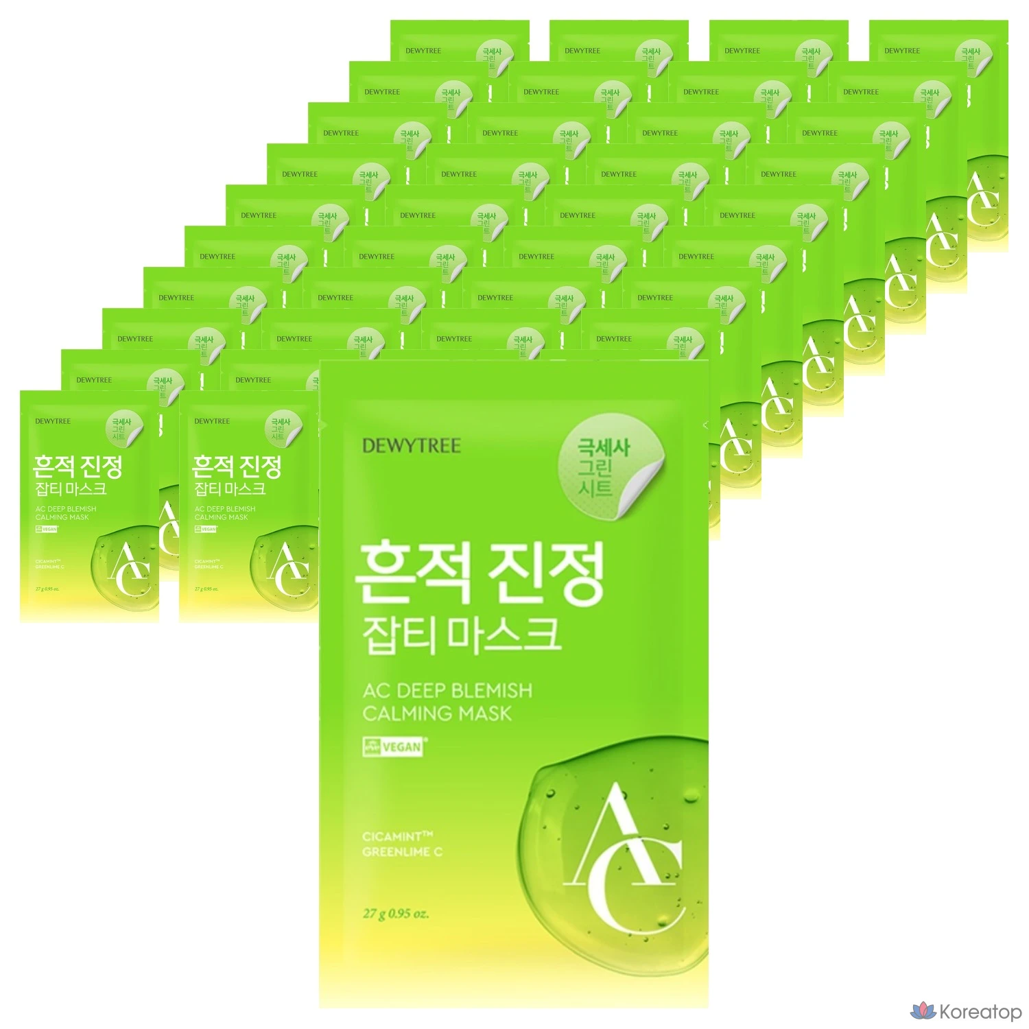 Тканевая маска для лица Dewytree AC Deep Trace Calming Mask, 40 шт.