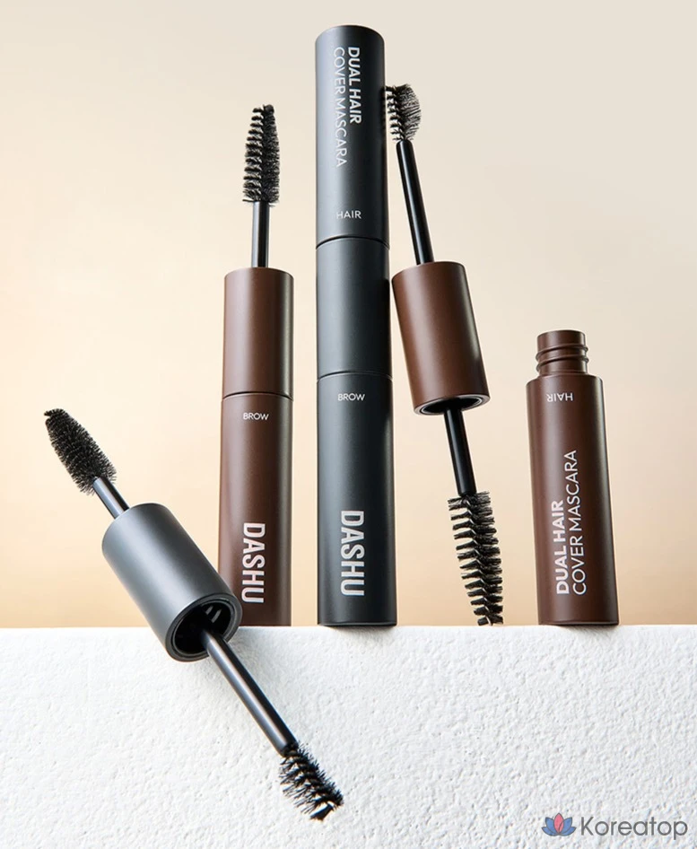 Тушь для ресниц DASHU Daily Dual Hair Cover Mascara, 10 г, оттенок 02 Natural Brown, 1 шт., фото 9
