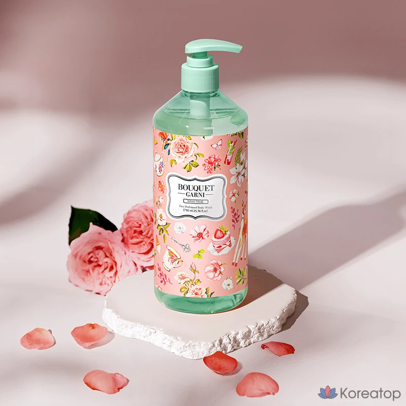 Парфюмированный гель для душа Bouquet Garni Body Odor Care с ароматом белого мускуса, 750 мл, 1 шт.