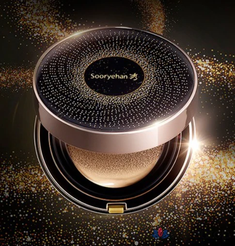 Тональный крем-кушон Sooryehan Black Ginseng 15 г + сменный блок 15 г + спонж 2 шт., № 21, 1 шт., фото 3