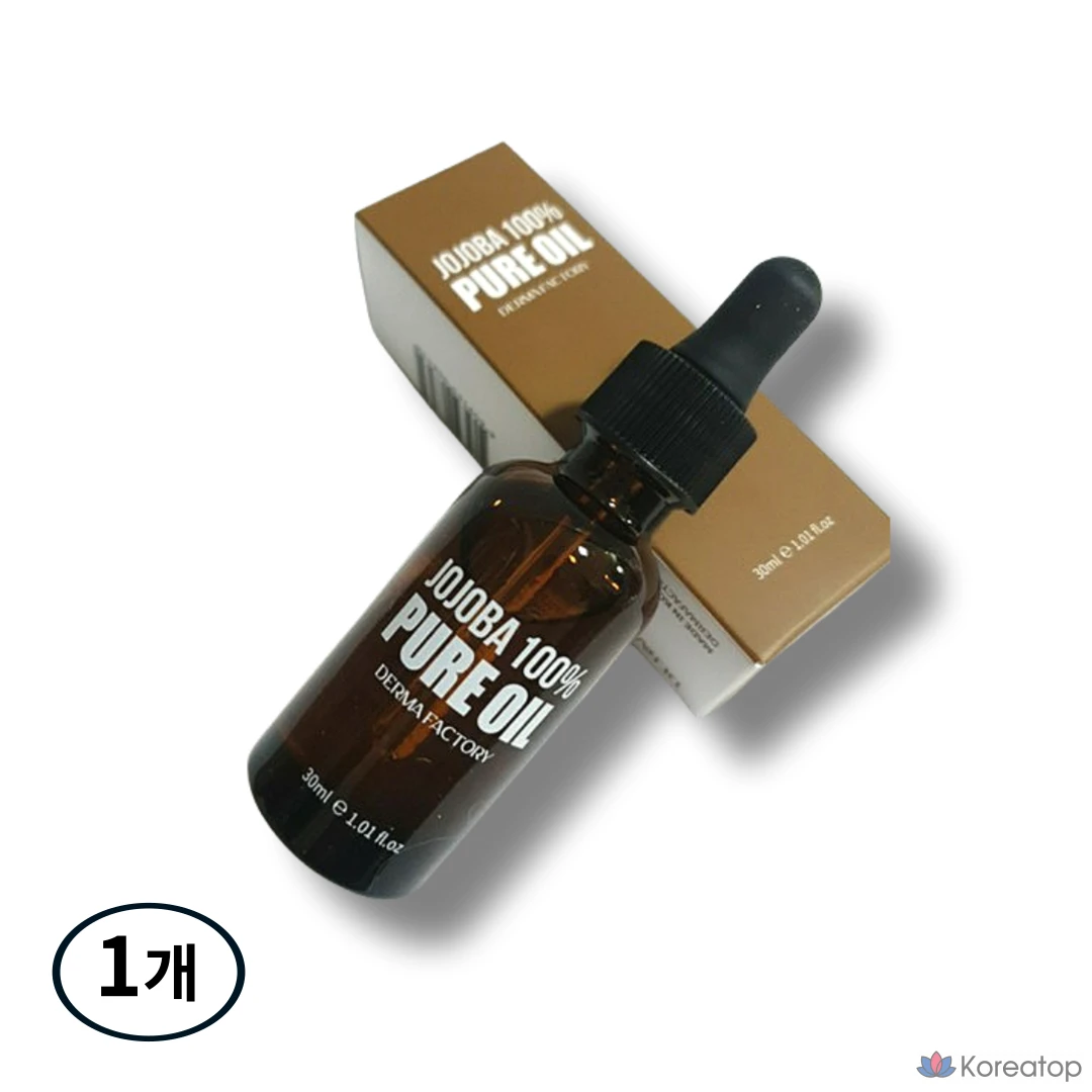 Derma Factory Масло жожоба 100% чистое, высокоувлажняющее многокомпонентное масло, нерафинированное, холодного отжима, 30 мл, 1 шт.