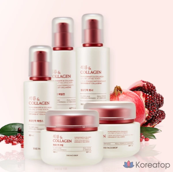 Эссенция для придания объема и эластичности коже лица The Face Shop с гранатом и коллагеном, 80 мл, 1 шт.