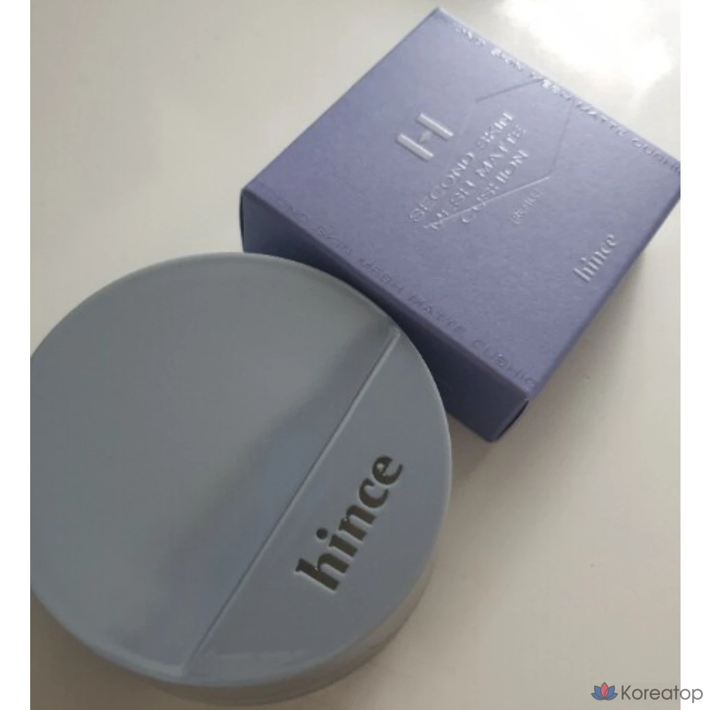 Тональный крем-кушон Hince Second Skin Mesh Matte Cushion, основной продукт + сменный блок, цвет слоновой кости, 21 оттенок.