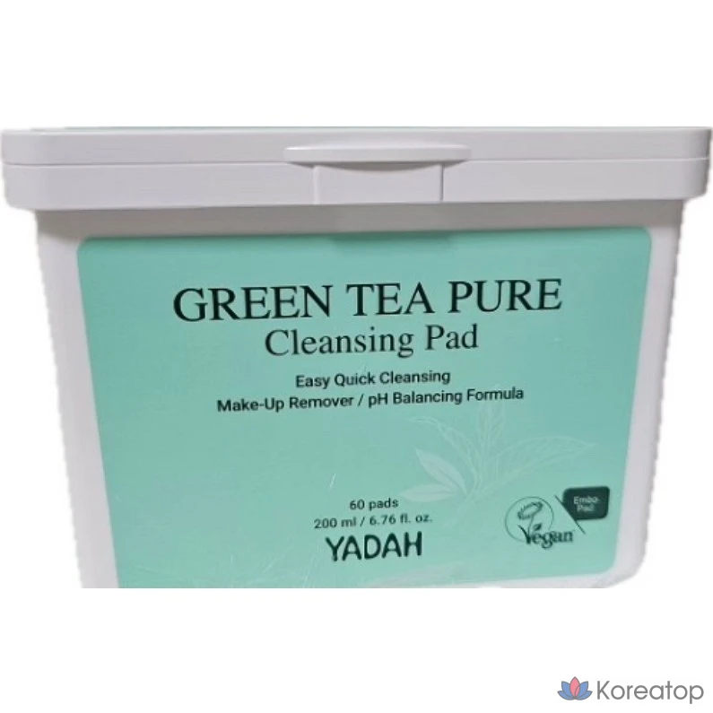 Очищающие подушечки Yadah Green Tea Pure, 1 упаковка.
