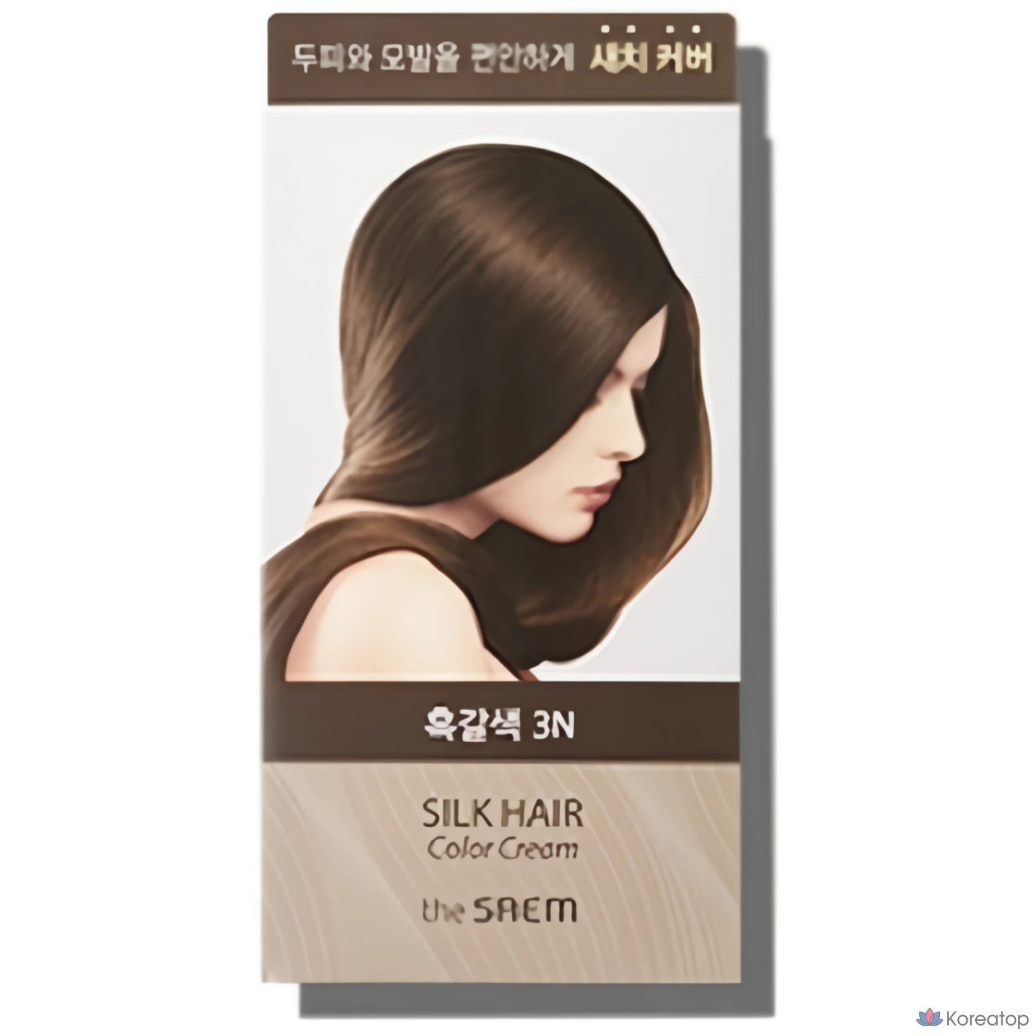 Крем-краска для волос The Saem Silk Hair Color Cream Gray Cover, землисто-коричневый, 1 шт.