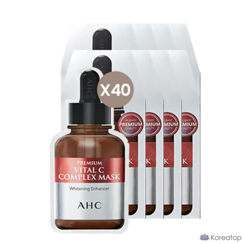 Целлюлозная маска AHC Premium Vital C Complex, 1 упаковка, 40 листов.