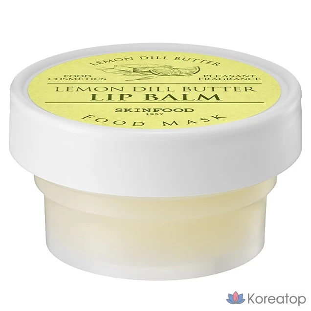Бальзам для губ Skinfood Butter Food Mask, 21 г, 1 шт., со вкусом лимона и укропа.
