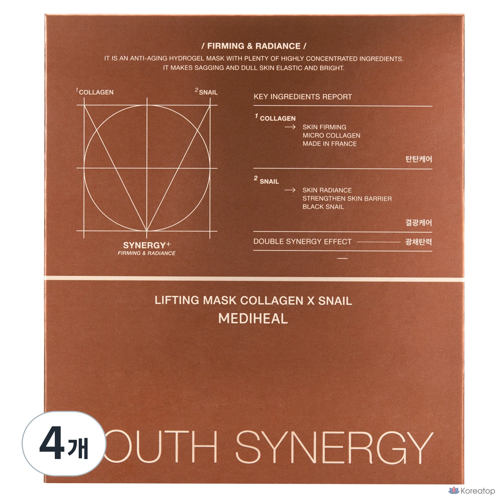 Маска для лица Mediheal Youth Synergy Lifting Mask, 4 шт., 5 шт.