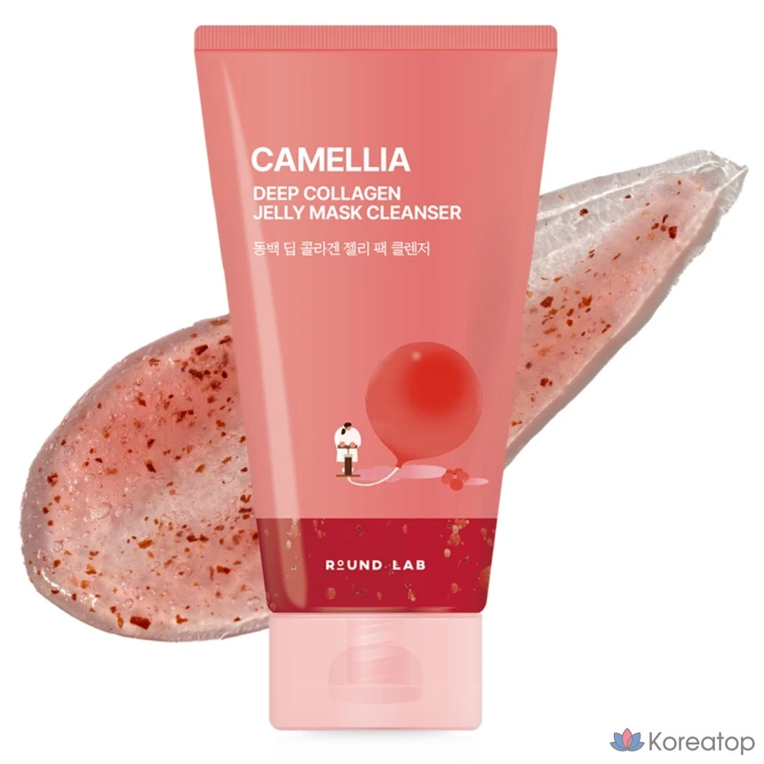 Очищающее средство Round Lab Camellia Deep Collagen Jelly Pack Cleanser, 150 мл, 1 шт.