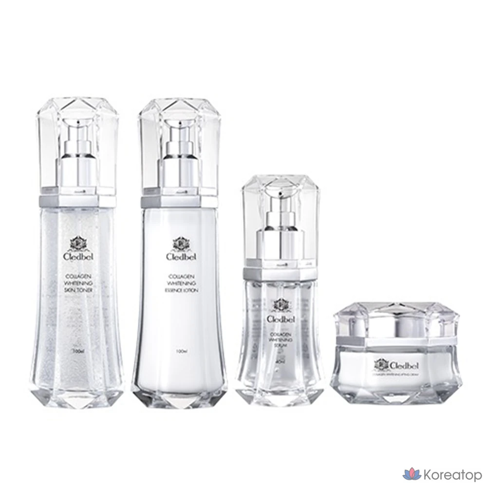 Набор для ухода Cledbel Collagen Whitening 4-piece Set, 1 шт.
