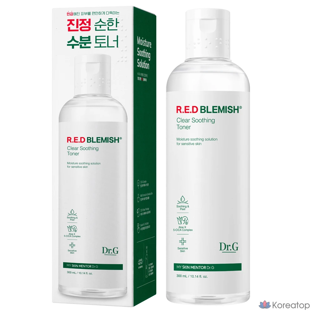 Успокаивающий тоник Dr.G Red Blemish Clear, 300 мл, 1 шт.