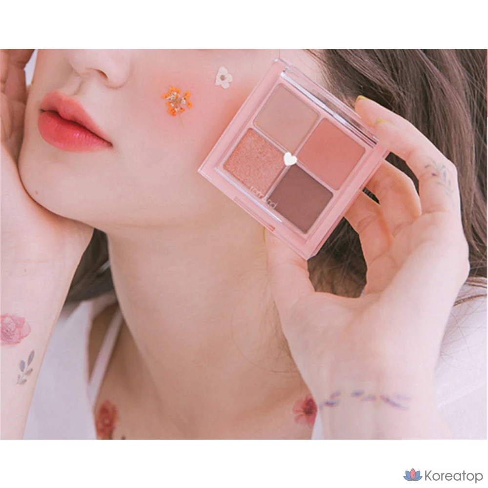 Палетка теней ROM&ND Better Than Eyes, оттенок 01 «Сушеный тюльпан манго», 1 шт., фото 6