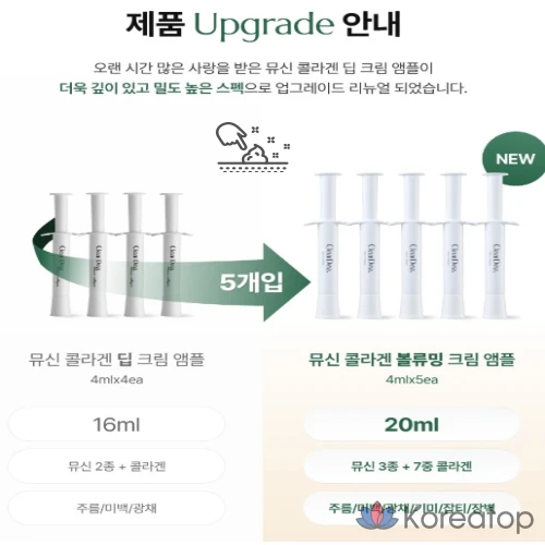 Ампула с коллагеновым муцином для придания объема / Крем ClearDea Pick, 20 мл, 1 комплект