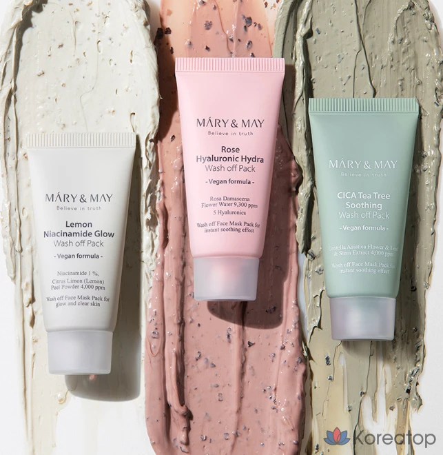 Набор из 5 мини-масок для умывания Marienmay, 30 г, 2 шт., фото 7