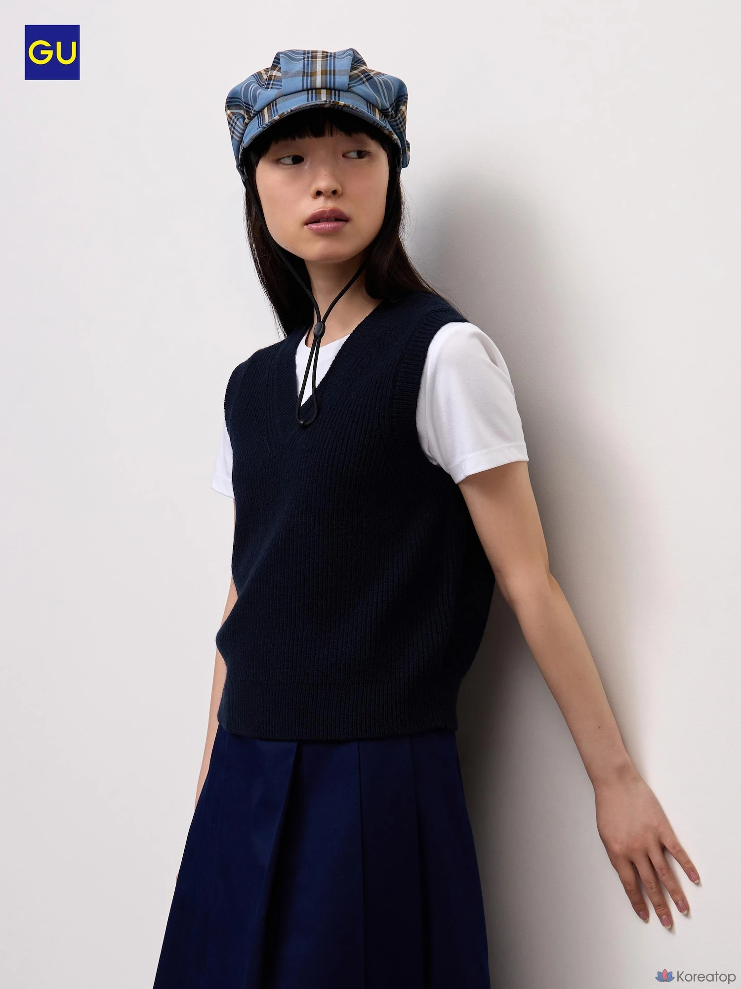 Вязаный жилет Uniqlo Rib Stitch Knit Vest