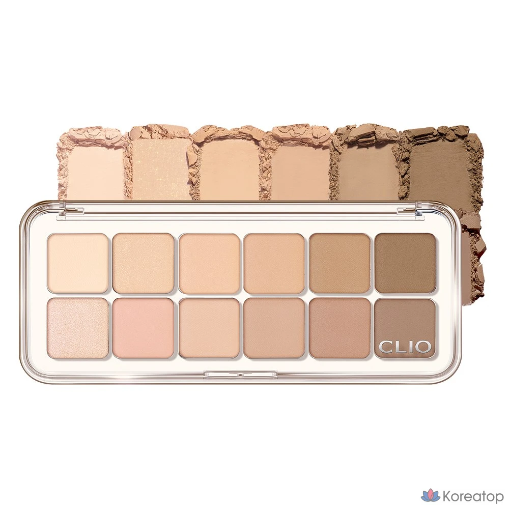 Палетка теней для век Clio Pro Eye Palette Air, 008 Latte Senior, 1 шт.