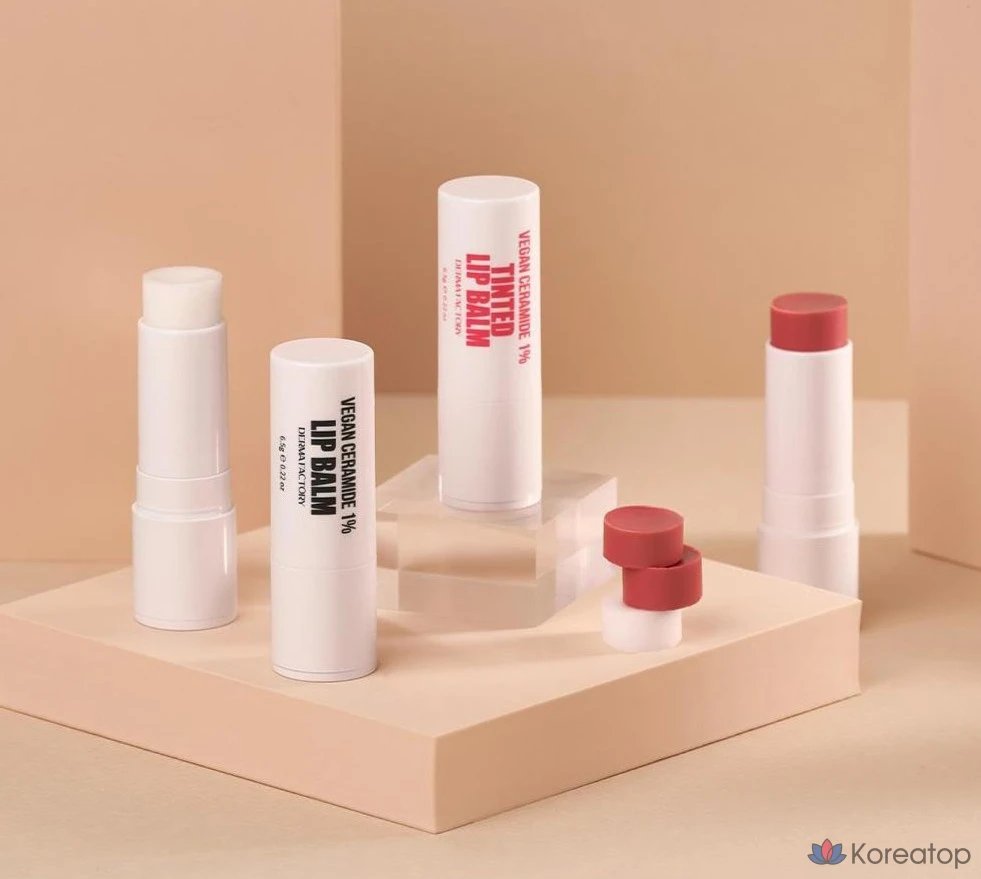 Derma Factory EDLP Веганский тонирующий бальзам для губ с 1% керамидами, розовый, 6,5 г, 1 шт., фото 9