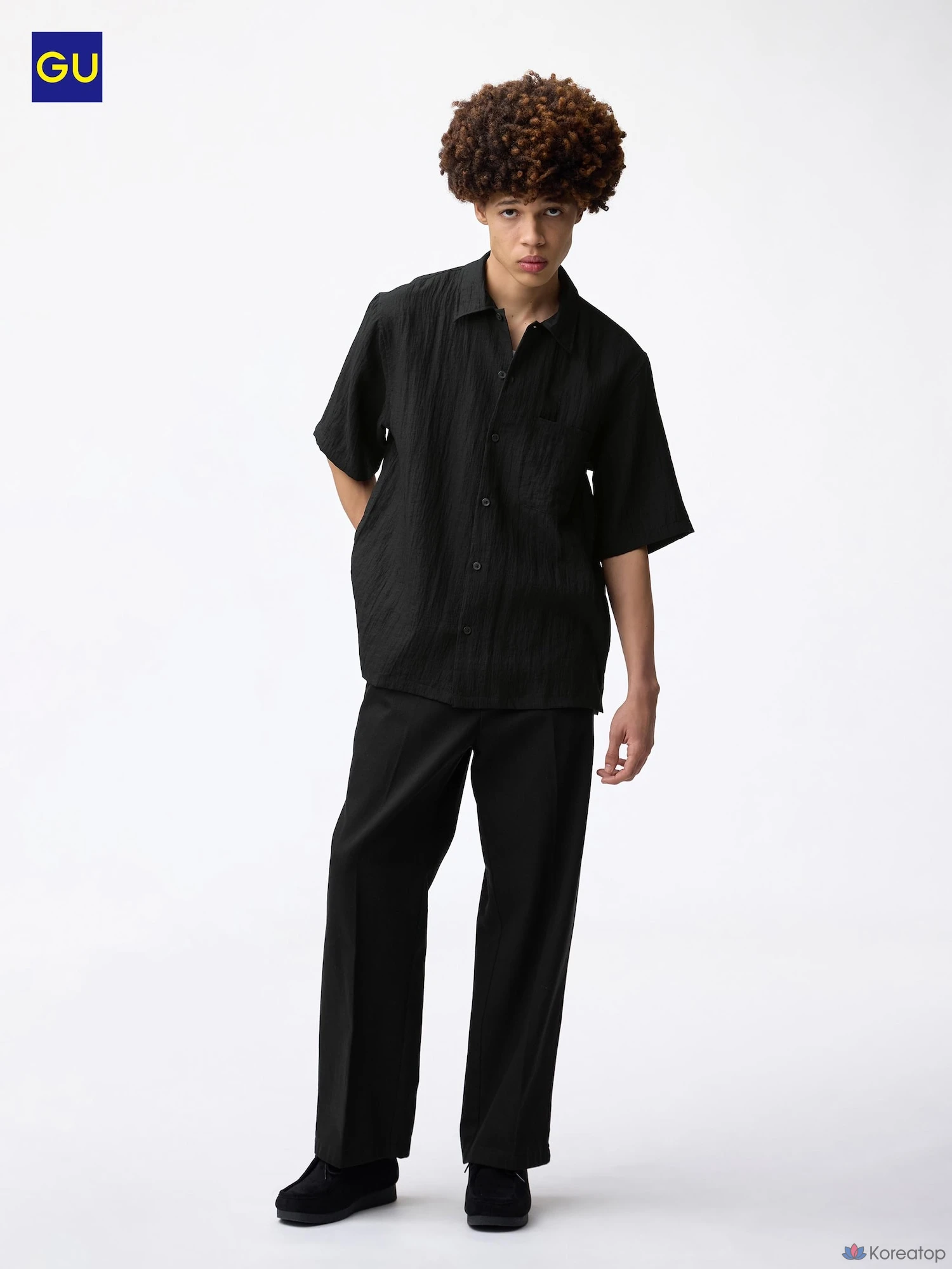 Брюки Uniqlo Twill Wide Straight Pants