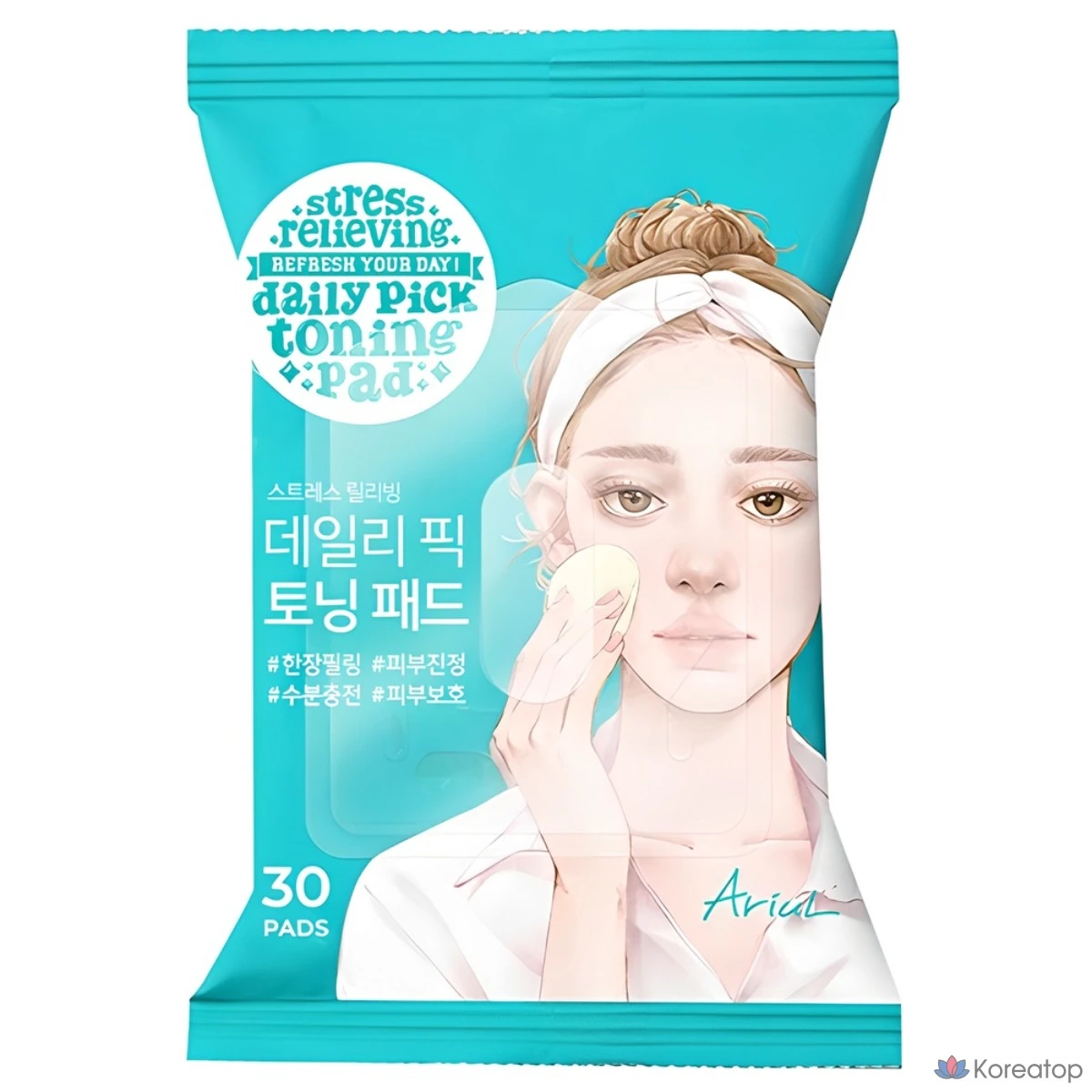 Тонизирующие подушечки Ariel Daily Pick, 57 г, 30 листов, 1 упаковка