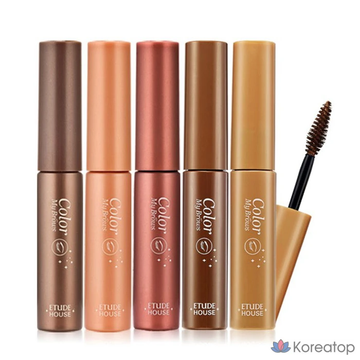 Накладные брови Etude Pure False Eyebrow Cara, 4,5 г, № 3, красно-коричневый, 1 шт., фото 4