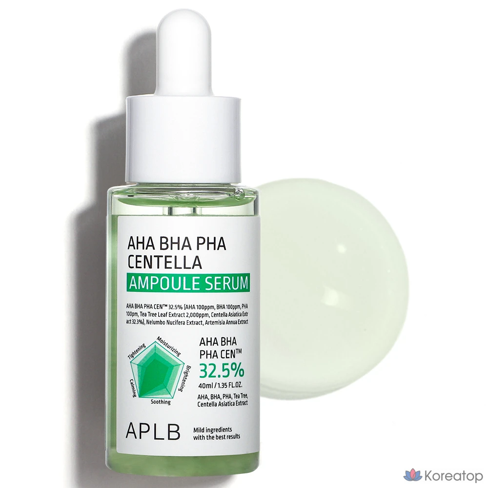 APLB AHA BHA PHA Ампульная сыворотка с центеллой, 40 мл, 1 шт.