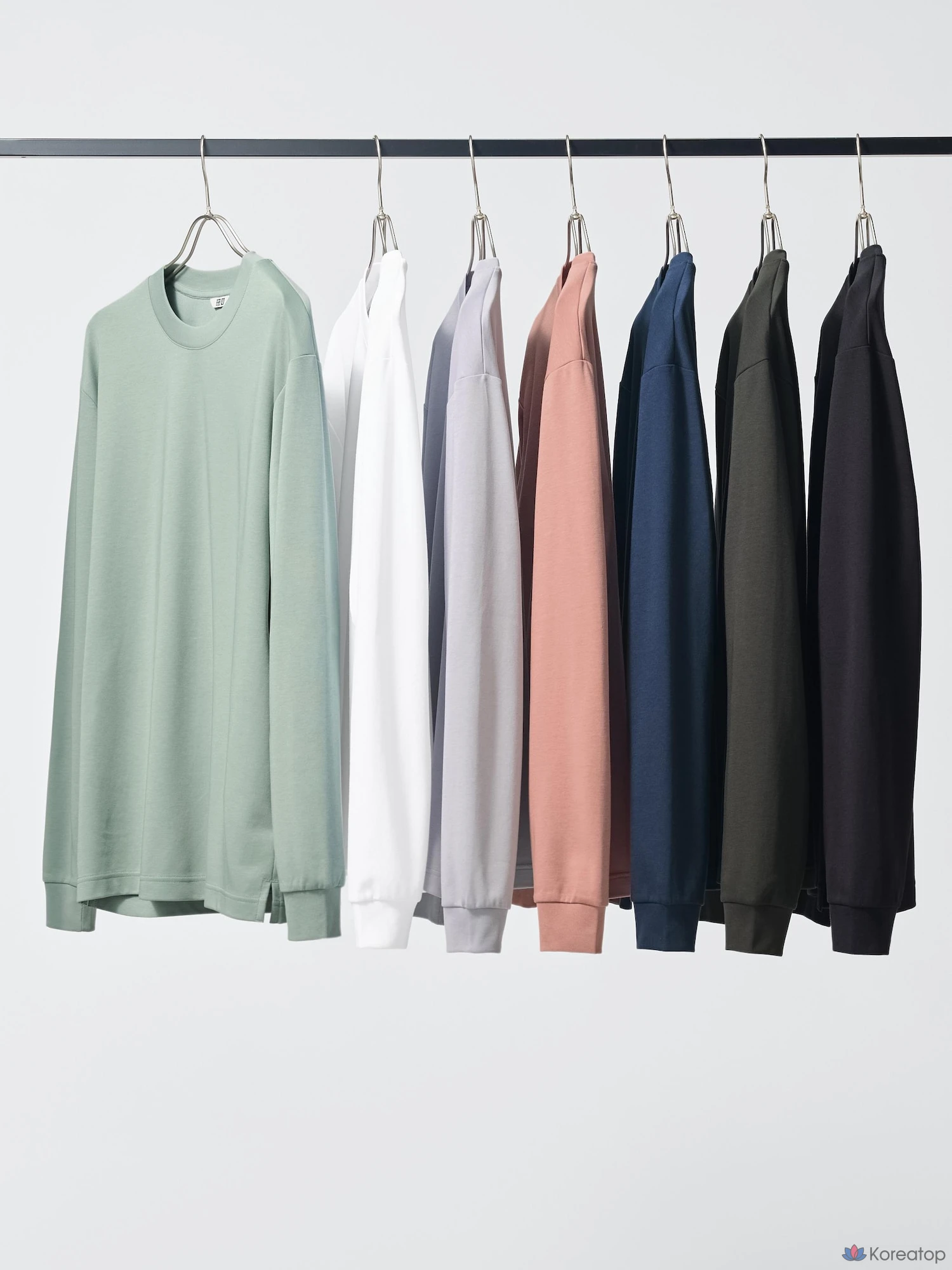 Футболка Uniqlo AIRism Cotton Crew Neck Long Sleeve T-Shirt