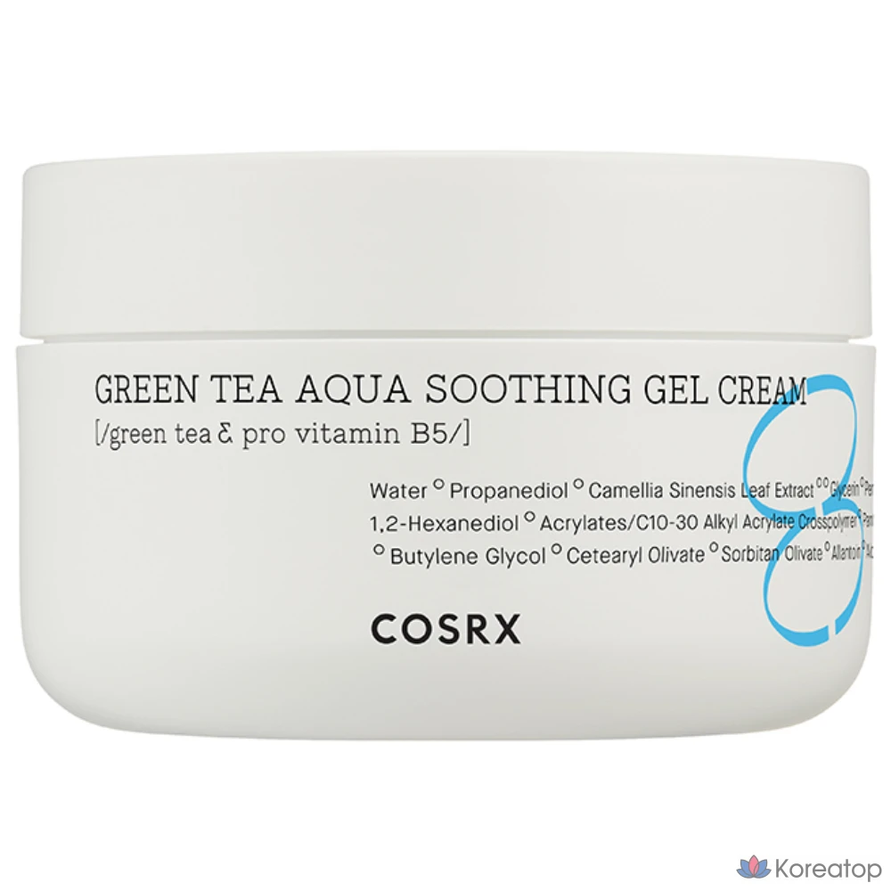 Успокаивающий гель-крем COSRX Hydrium Green Tea Aqua, 50 мл, 1 шт.