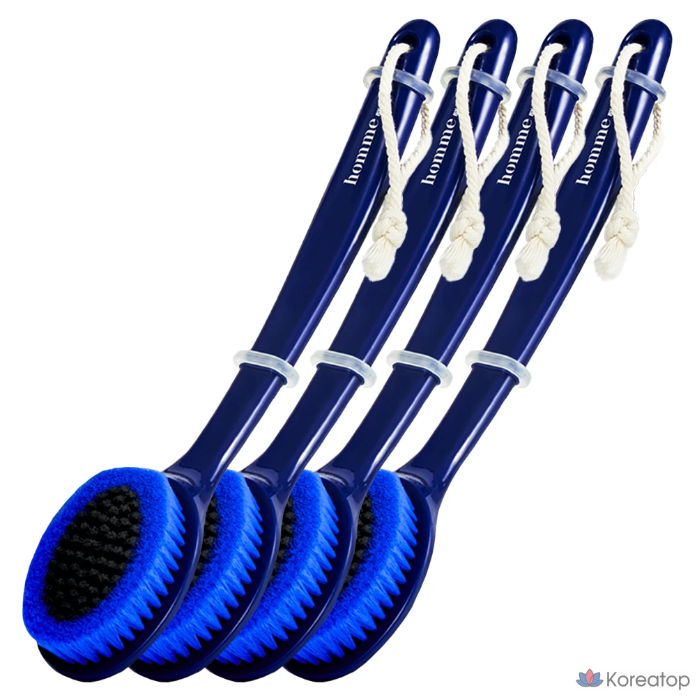 Универсальная щетка для тела Akei Derma+ Homme, темно-синяя, 1 упаковка, 4 штуки