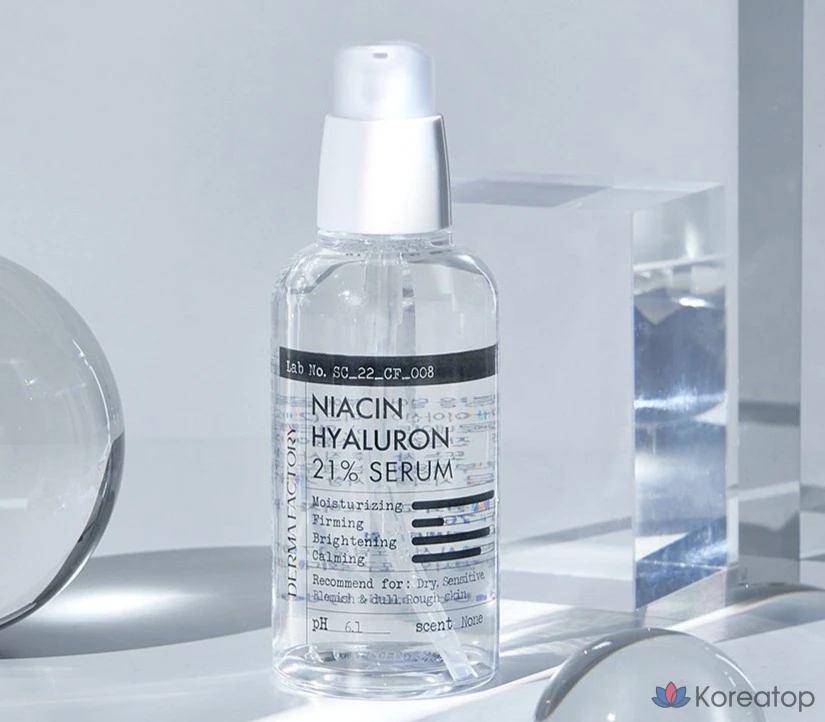 Derma Factory Гиалуроновая сыворотка с ниацином, 80 мл, 1 шт.