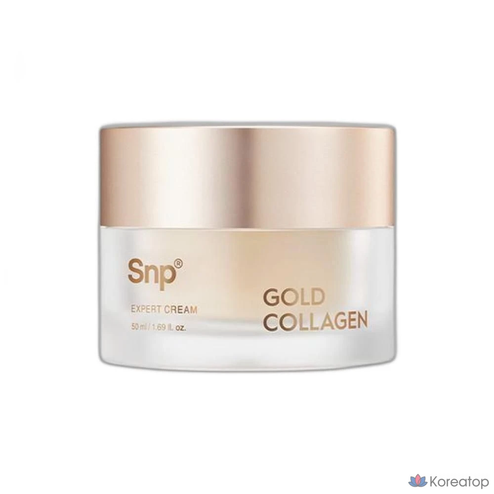 Крем SNP Gold Collagen Expert Cream, 50 мл, увлажняющий, питательный.