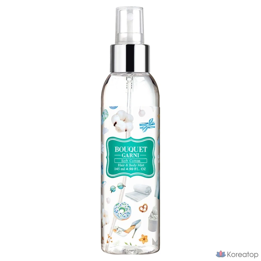 Ароматизированный спрей для волос и тела Bouquet Garni, мягкий хлопок, 1 шт., 145 мл