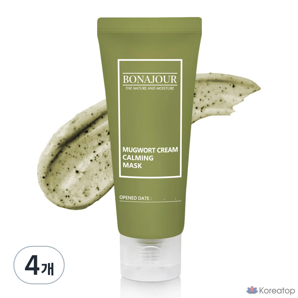 Успокаивающая кремовая маска с полынью Bonajour, 55 г, 1 упаковка, 4 штуки.