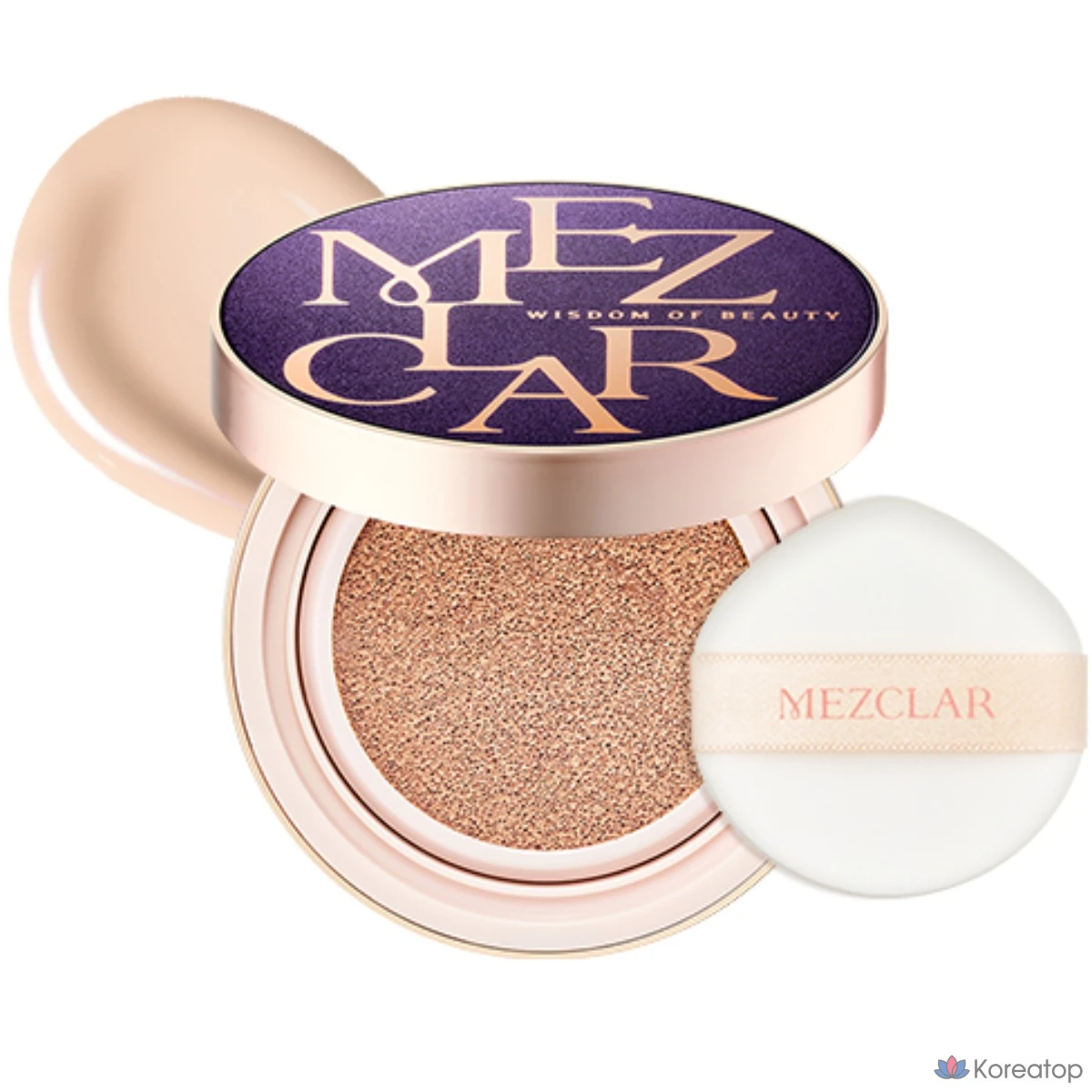 Тональный крем-кушон Jayjun Skincare Air Fit Cover Cushion (SPF+ / PA++++), № 21, фиолетовый футляр, 1 шт.