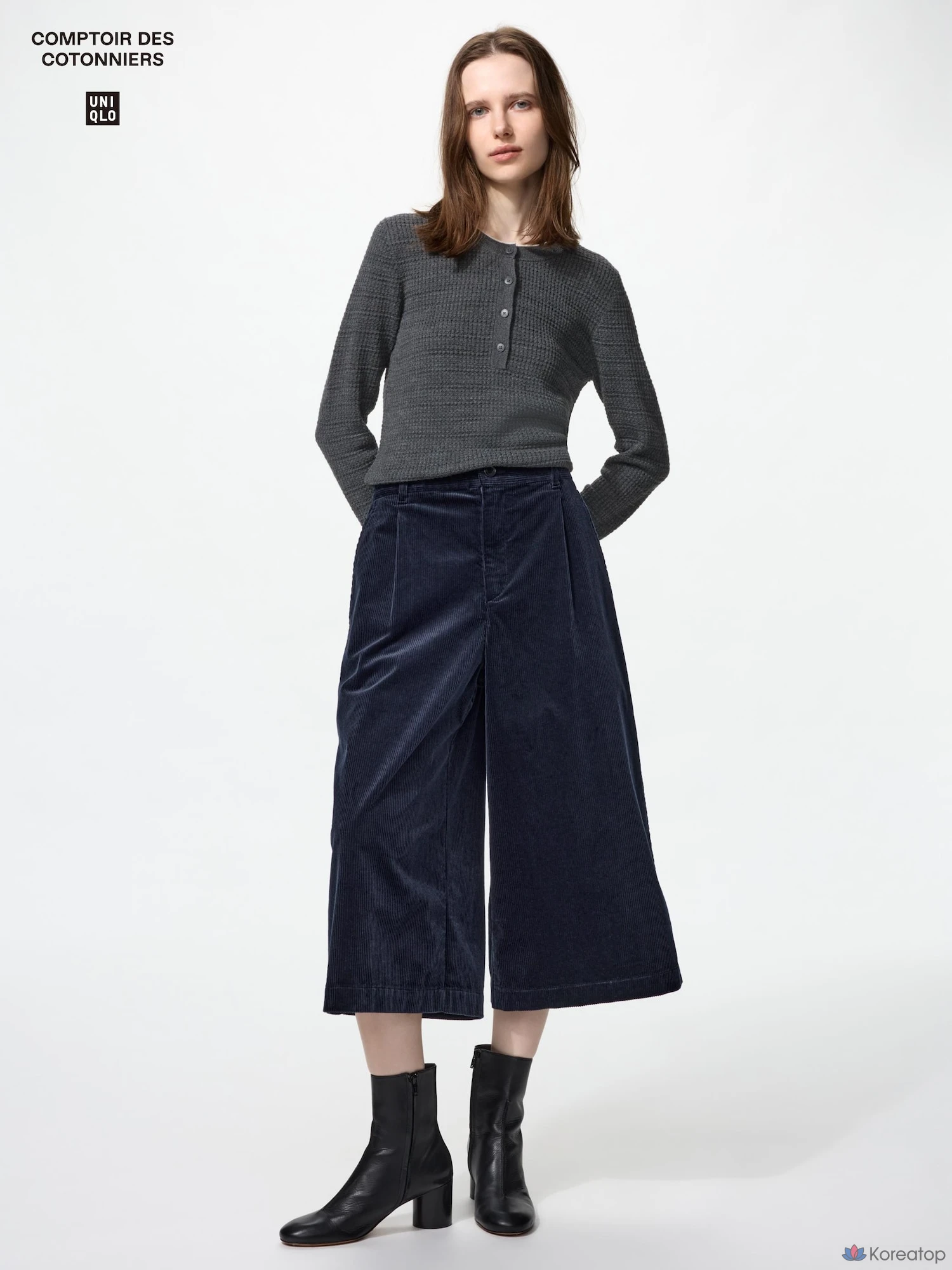 Брюки-кюлоты Uniqlo Corduroy Culottes