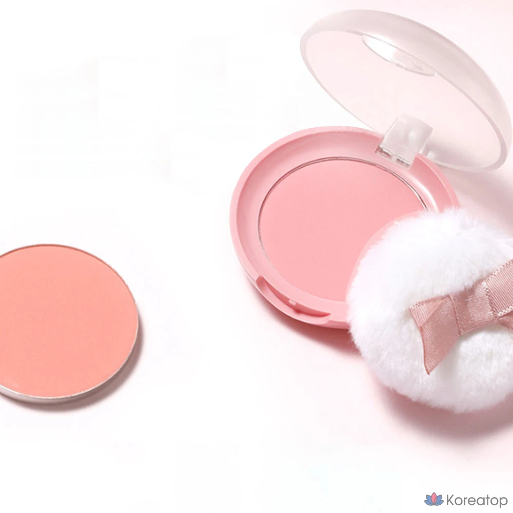 Компактные румяна Etude House Lovely Cookie, 4,5 г, PK002, цвет грейпфрут, 1 шт., фото 5