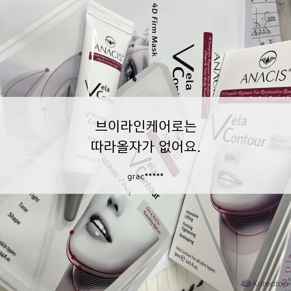 Набор крема для разглаживания морщин на шее ANACIS Bella Contour, 5 листов, 7 г, 1 упаковка, 6 штук., фото 10