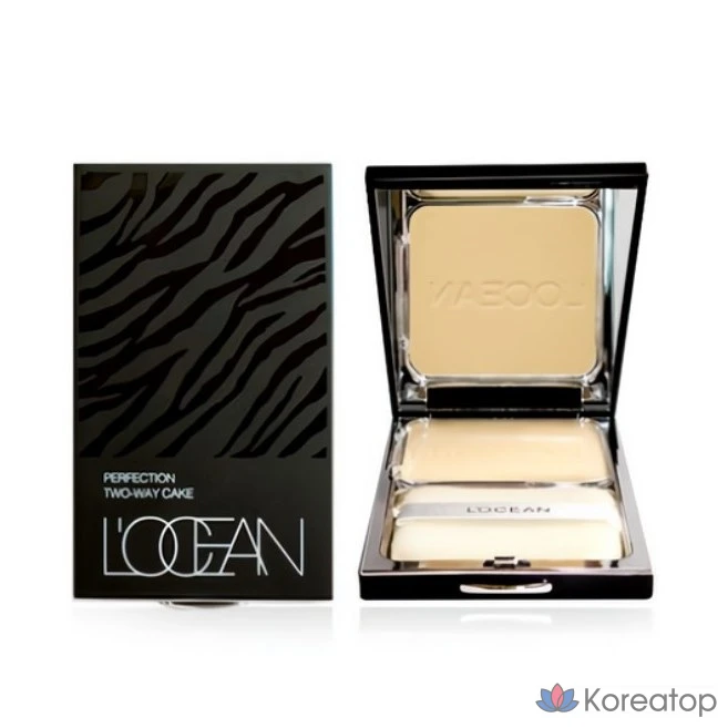 Торт для лица L'OCEAN Perfection Two-Way Cake 12 г, натуральный бежевый (№ 23), 1 шт.