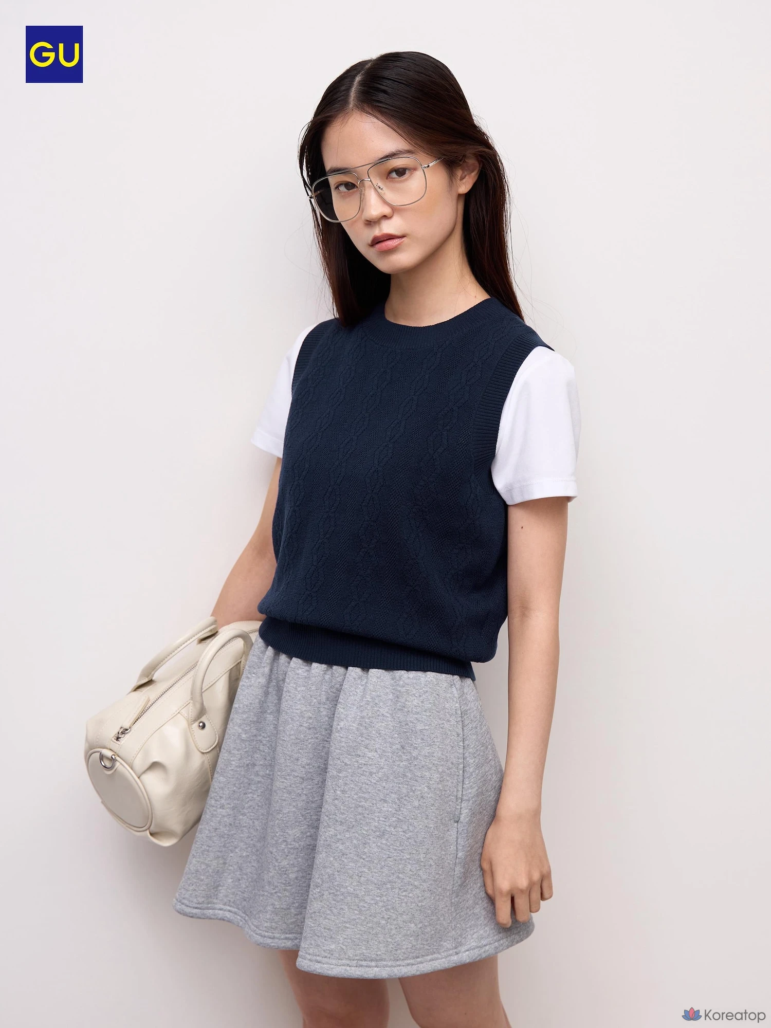 Вязаный топ Uniqlo Crew Neck Sleeveless Knit