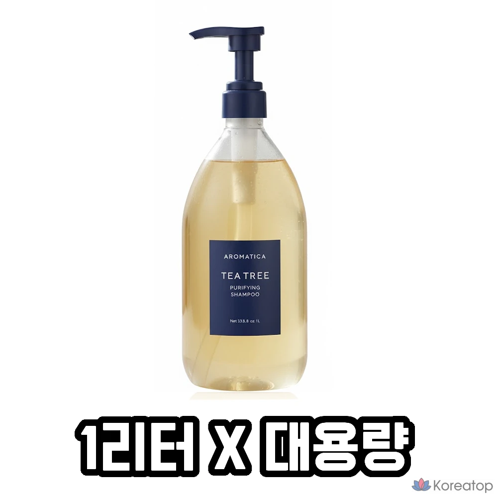 Очищающий шампунь с ароматным маслом чайного дерева, 1 л, 1 флакон.