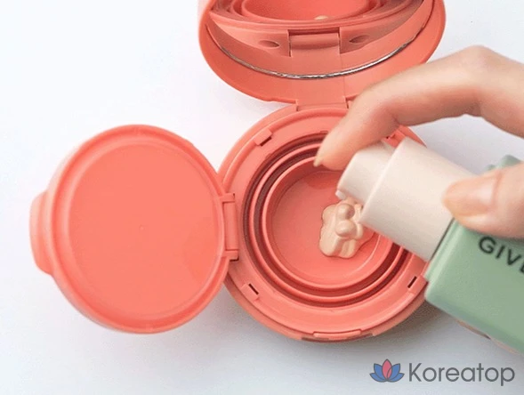 Тональный крем Giverny Close Cover Foundation Mini Portable 64 мм, розовый, 1 шт.