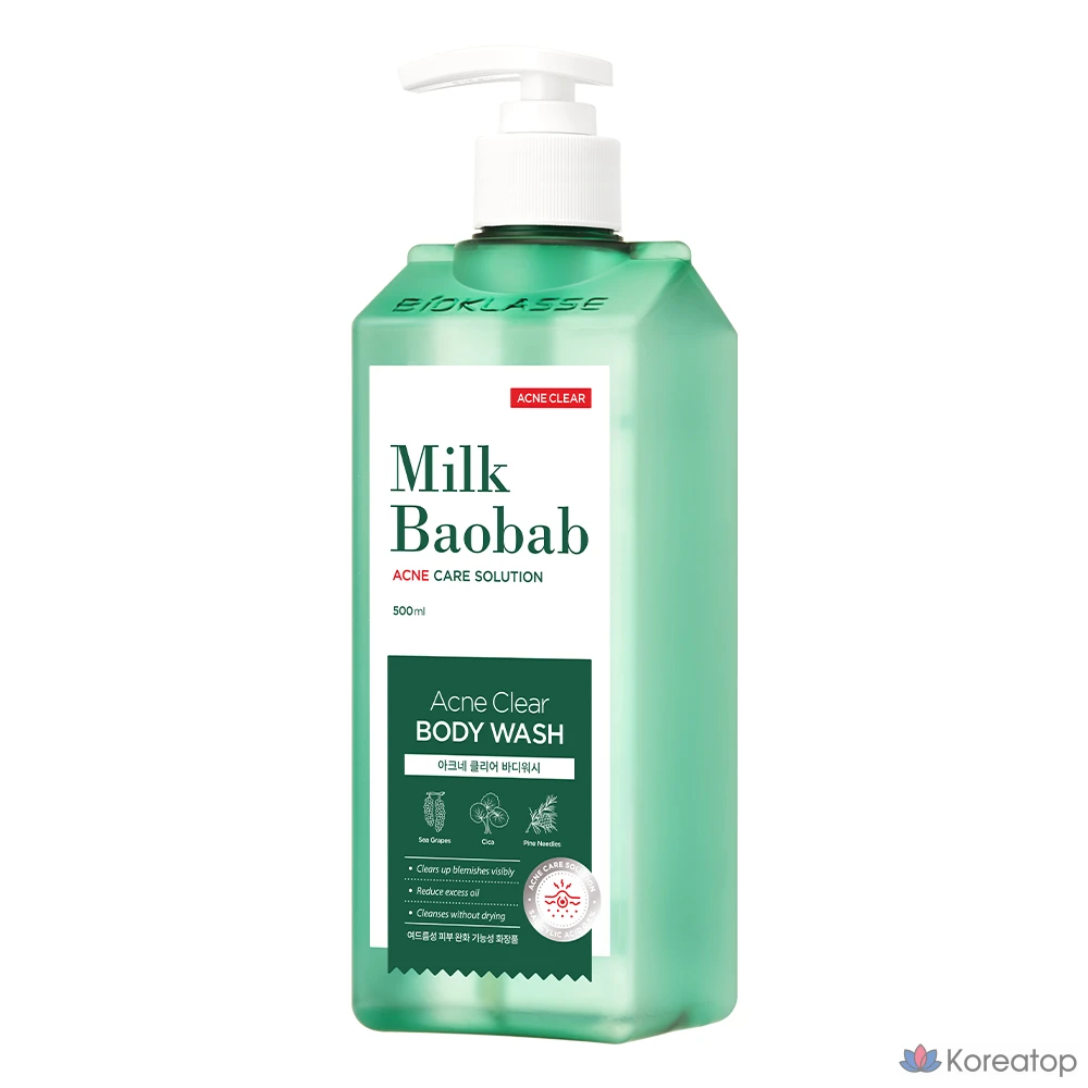 Гель для душа Milk Baobab Acne Clear, 500 мл, 1 шт.